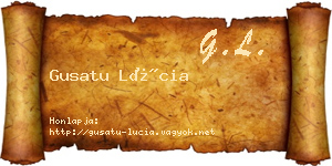 Gusatu Lúcia névjegykártya